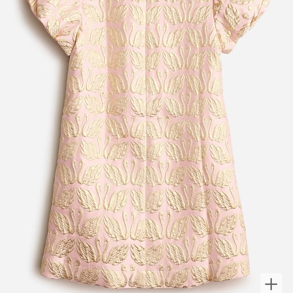 Girls' jacquard swan dress. J crew - Picture 4 of 7